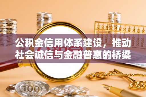 苑里公积金信用体系建设，推动社会诚信与金融普惠的桥梁